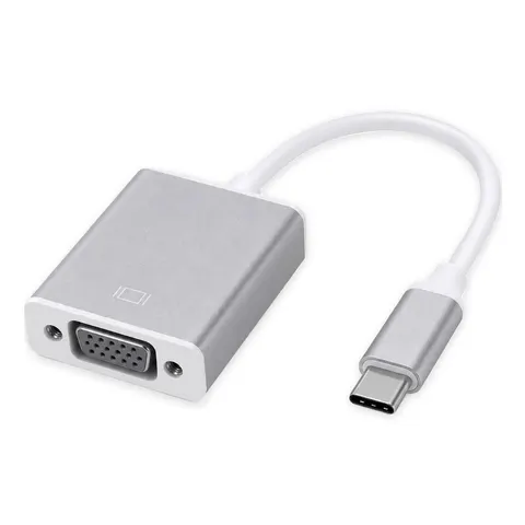 محول USB-C إلى VGA 4K - موصل Type C لشاشة VGA - توصيل وتشغيل متين ومضغوط - محولات وHUB بالجملة Errayhany Grossiste المغرب