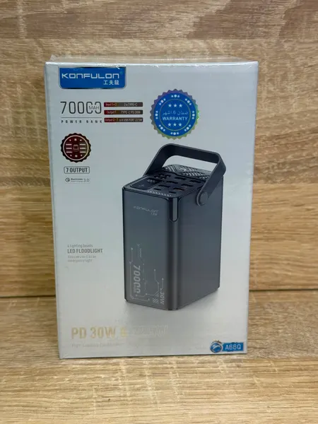 POWER BANK KONFULON 70000MAH A66Q - بطاريات بالجملة Errayhany Grossiste المغرب