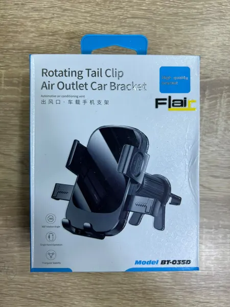 SUPPORT FLAIR ROTATING TAIL CLIP AIR OUTLET CAR BRACKET BT-035D - إكسسوارات السيارة بالجملة Errayhany Grossiste المغرب